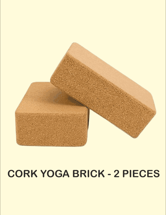 Cork Yoga Brick (Set of 2)– Eco-Friendly Yoga Block for Better Flexibility