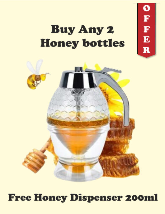 Free 200ml Honey Dispenser with any 2 Bottles of Honey