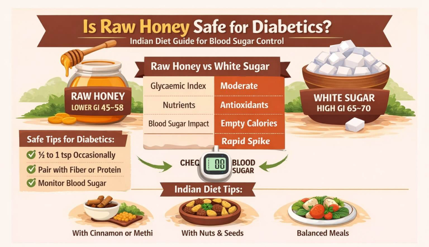 Is Raw Honey Safe for Diabetic Patients? An Indian Diet Guide Backed by Facts