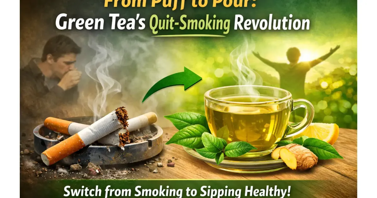 From Puff to Pour: How Green Tea Helps Smokers Quit Naturally