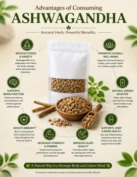 Ashwagandha Tea Cut – 100gm | Buy Ashwagandha Tea Online