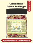 Chamomile Green Tea 80gm | Chamomile Tea Benefits | Free Bamboo Toothbrush