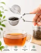 Stainless Steel Mesh Ball Tea Infuser with Pincer Handle