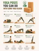Cork Yoga Brick (Set of 2)– Eco-Friendly Yoga Block for Better Flexibility