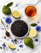 Earl Grey Black Tea 100g with Blue Cornflower & Bergamot Oil