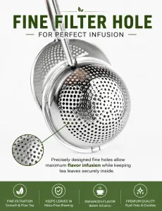 Stainless Steel Handle Tea Infuser | Bundle with Green Teas & Save