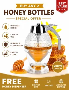 Free 200ml Honey Dispenser with any 2 Bottles of Honey