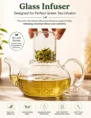 Round Borosilicate Glass Teapot with Glass Infuser 400ml Round Borosilicate Glass Teapot with Glass Infuser 400ml