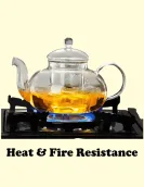 Round Glass Teapot with Glass Infuser 400ml