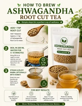 Ashwagandha Tea Cut – 100gm | Buy Ashwagandha Tea Online