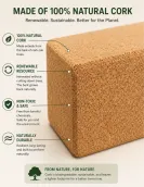 Cork Yoga Brick (Set of 2)– Eco-Friendly Yoga Block for Better Flexibility