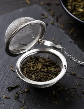 Stainless Steel Tea Infuser with Chain | Free with Any 2 Teas
