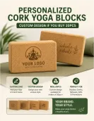 Cork Yoga Brick (Set of 2)– Eco-Friendly Yoga Block for Better Flexibility