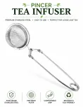 Stainless Steel Mesh Ball Tea Infuser with Pincer Handle