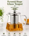 Pyramid Borosilicate Glass Teapot with SS Infuser — 550ml