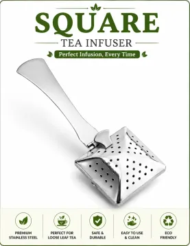 Free Square Tea Infuser – On Purchase of Any 4 Herbal Teas