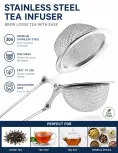 Stainless Steel Mesh Ball Tea Infuser with Pincer Handle