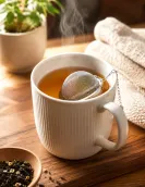 Stainless Steel Tea Infuser with Chain | Free with Any 2 Teas