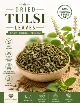 Dried Tulsi Leaves 100g | Pure Ayurvedic Holy Basil