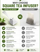 Stainless Steel Square Tea Infuser Stainless Steel Square Tea Infuser