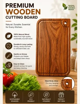 Premium Wooden Cutting Board (Sheesham Wood)